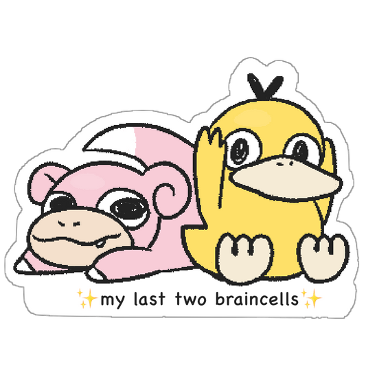 last two braincells sticker